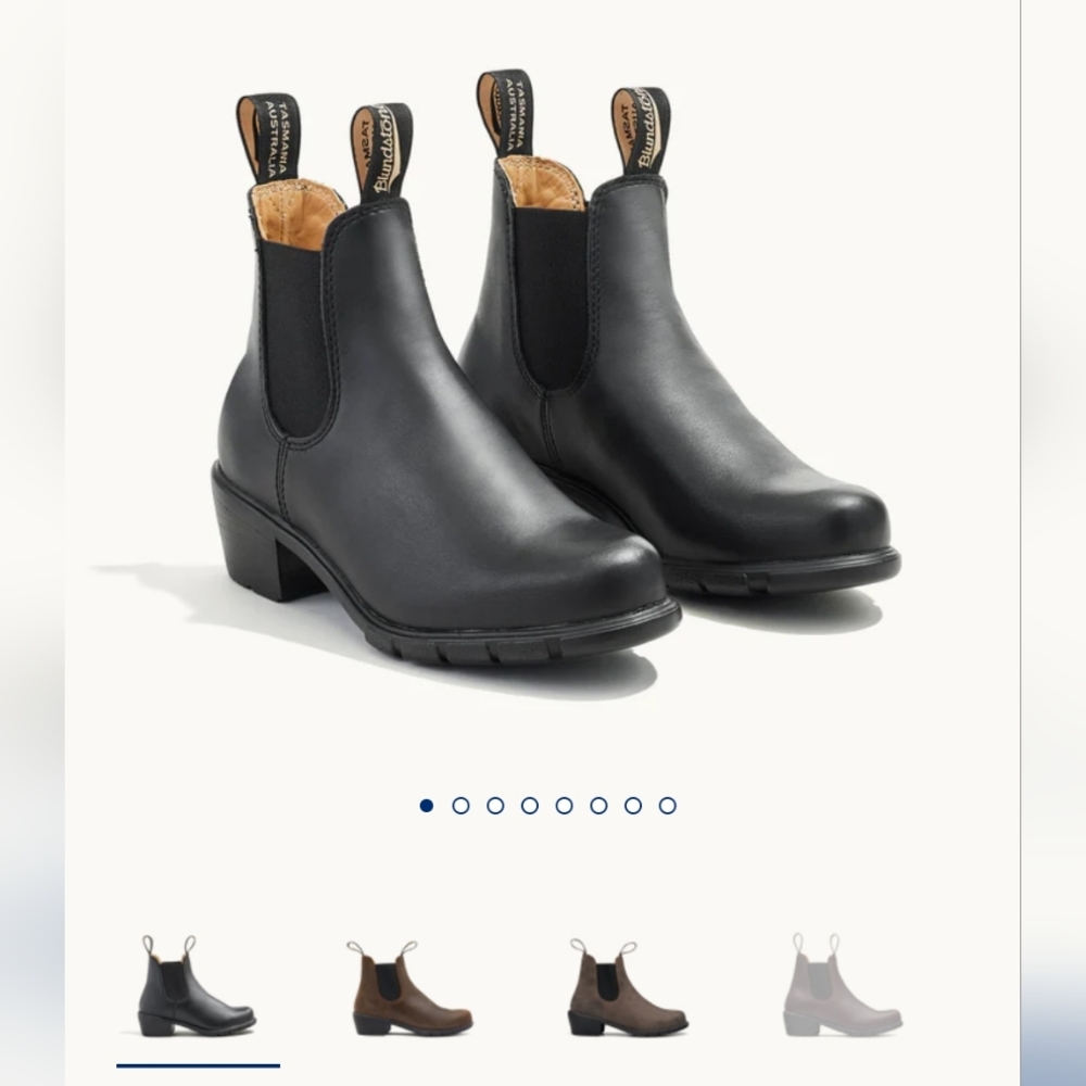 Blundstone Black Leather Ankle Boots
